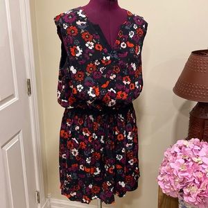 Comptoir des Cotonniers Floral Tie Waist dress